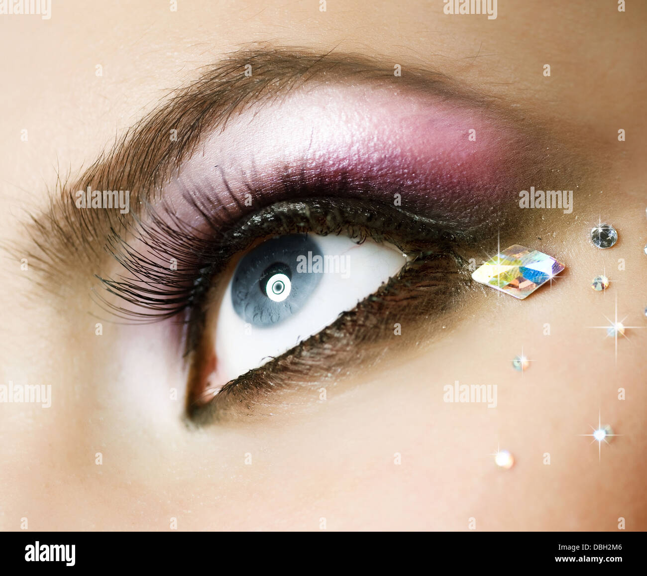 Bellissimo il trucco degli occhi Foto stock - Alamy