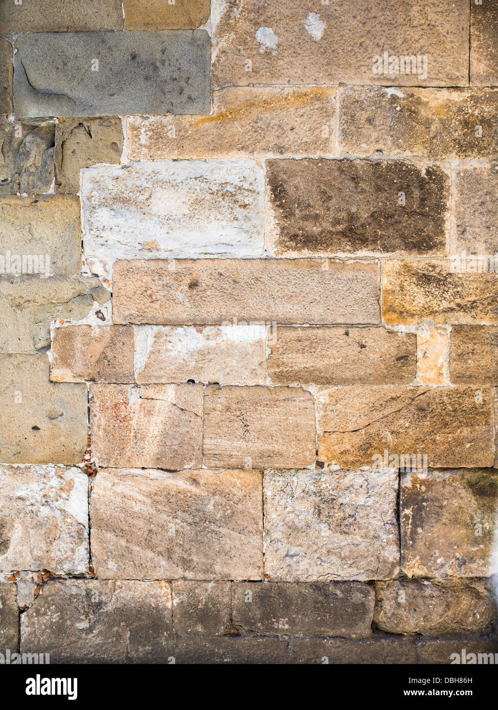 vecchio muro di mattoni Foto Stock