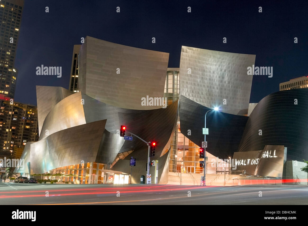 Walt Disney Concert Hall di Los Angeles, California Foto Stock