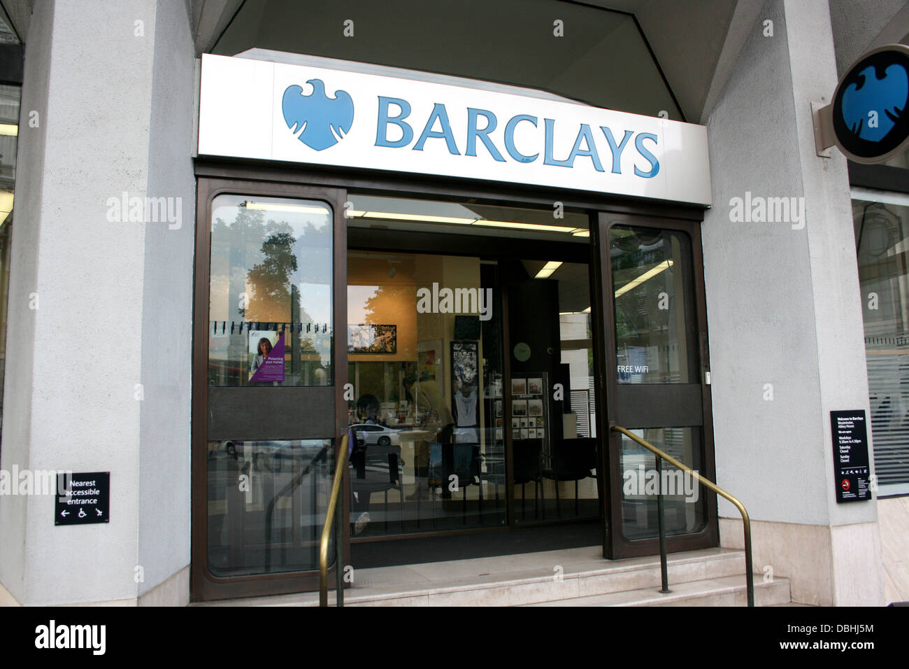 Barclays Bank branch westminster vicino Tothill Street London Regno Unito 2013 Foto Stock