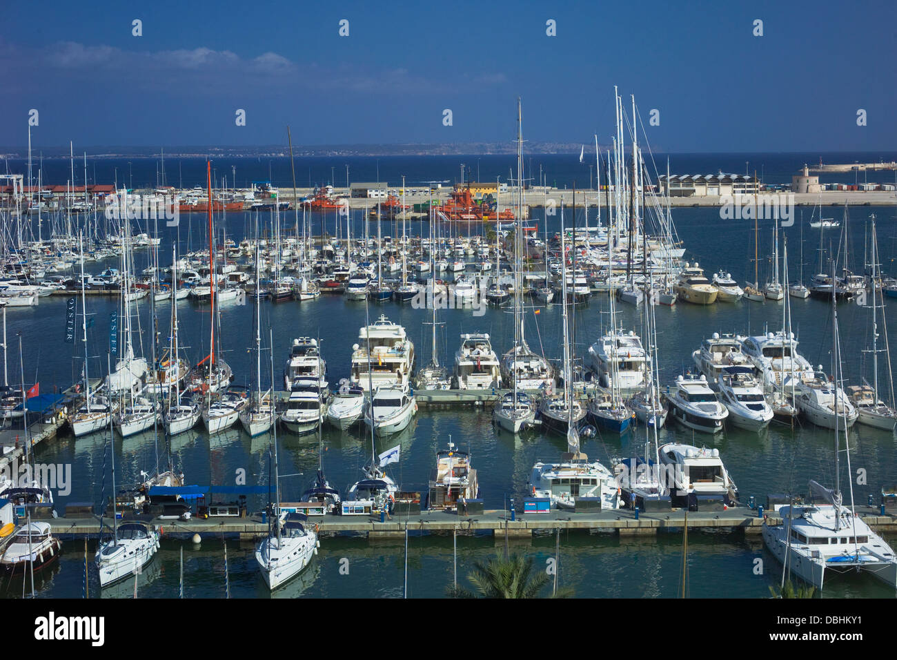 Marina Ormeggi, Palma de Mallorca Foto Stock