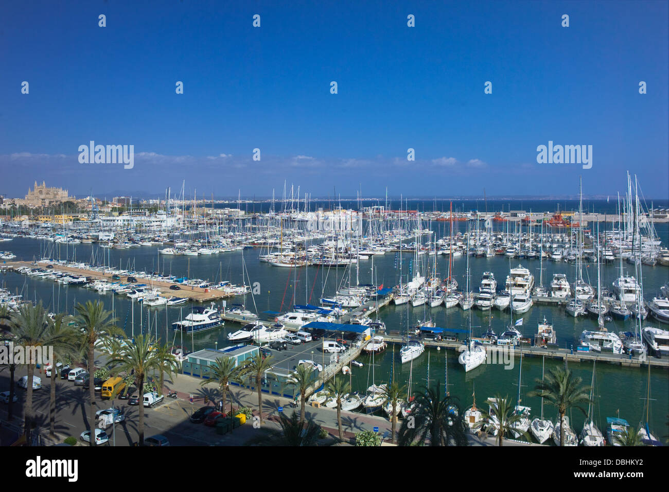Marina Ormeggi, Palma de Mallorca Foto Stock