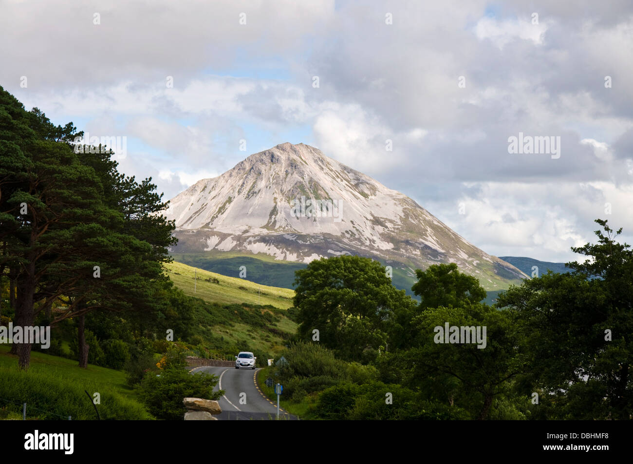 Mount Errigal County Donegal Irlanda Foto Stock