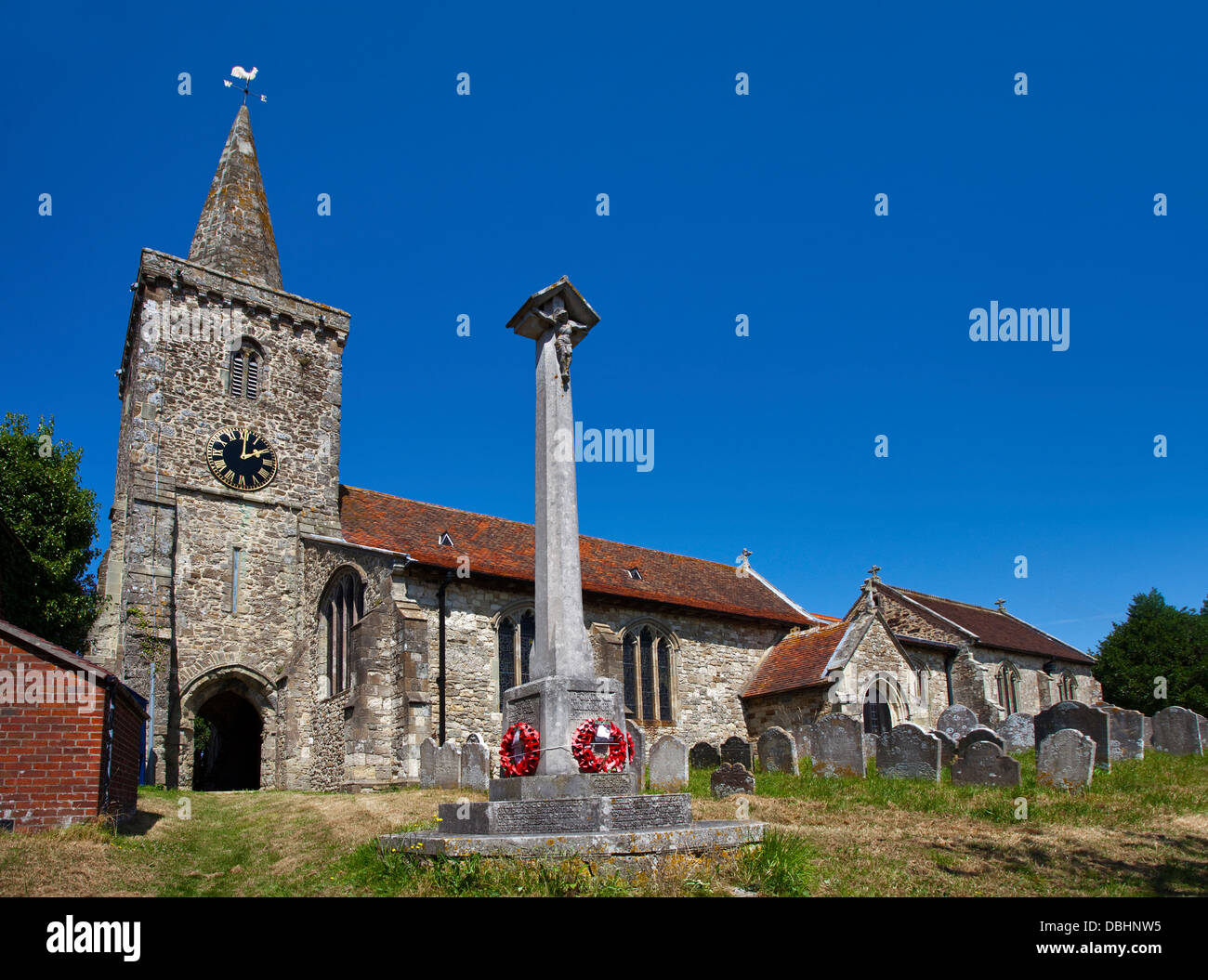 Santa Maria Vergine Chiesa, Brading, Isle of Wight, Hampshire, Inghilterra Foto Stock