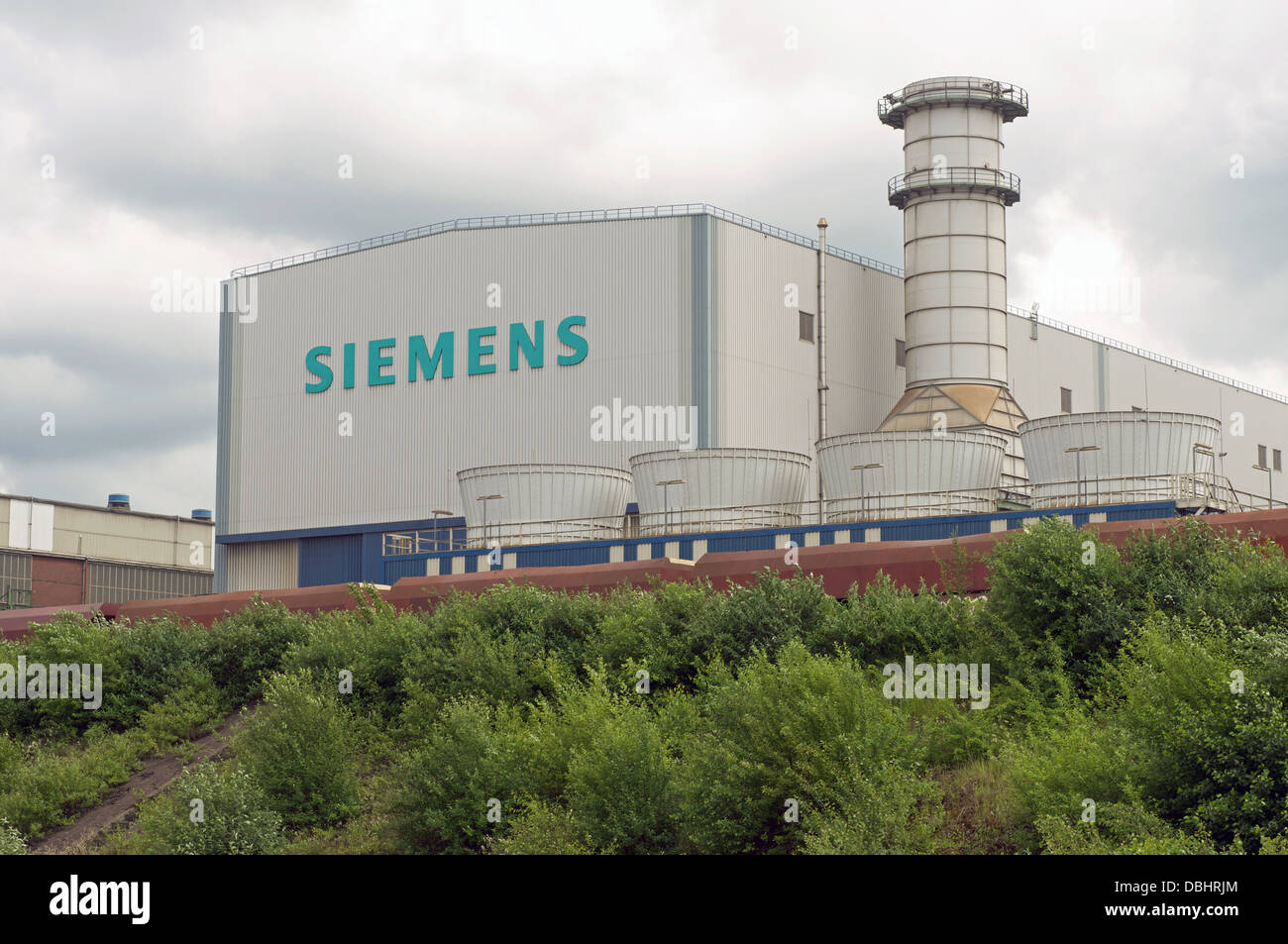 Siemens fabbrica con la propria centrale elettrica a gas, Duisburg,  Germania Foto stock - Alamy