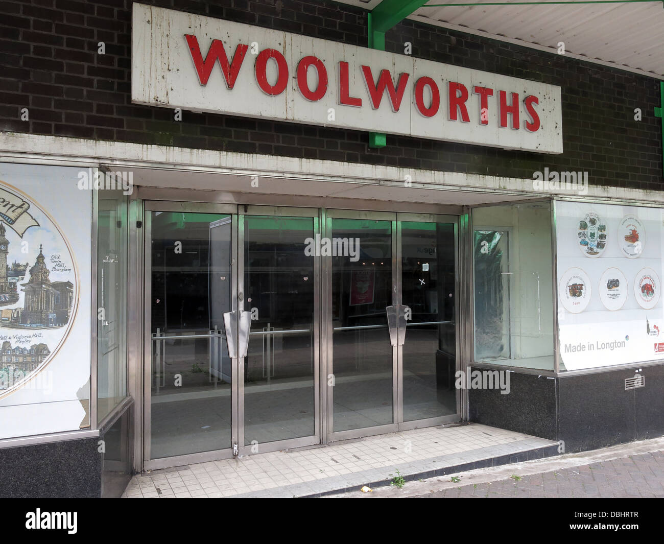 Svuotare magazzino Woolworths Longton SOT Stoke 2013. Foto Stock