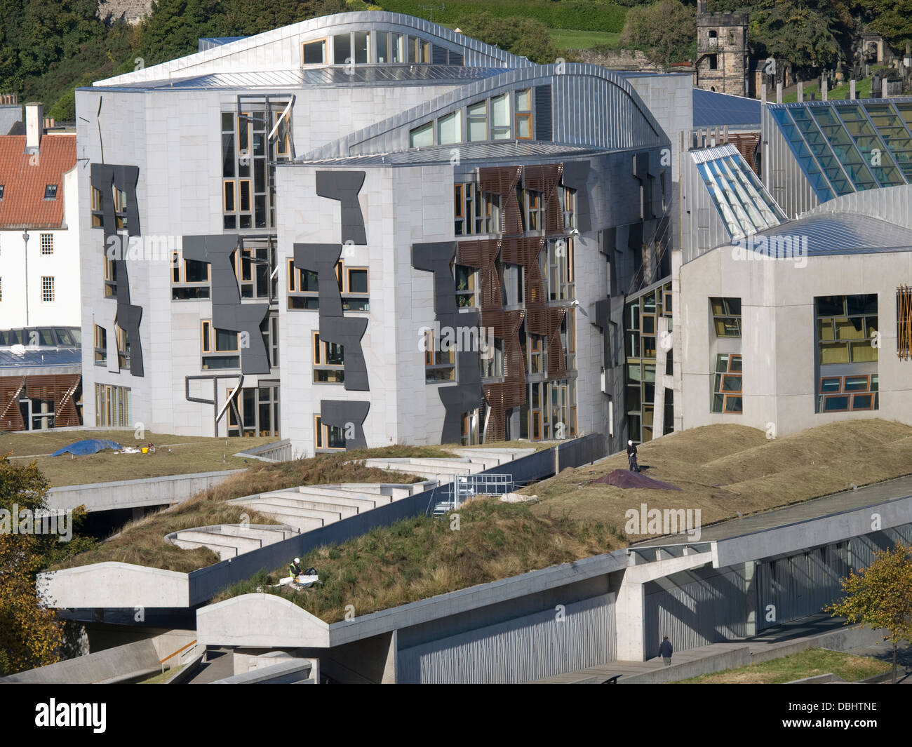 Edificio del Parlamento scozzese di Holyrood Foto Stock