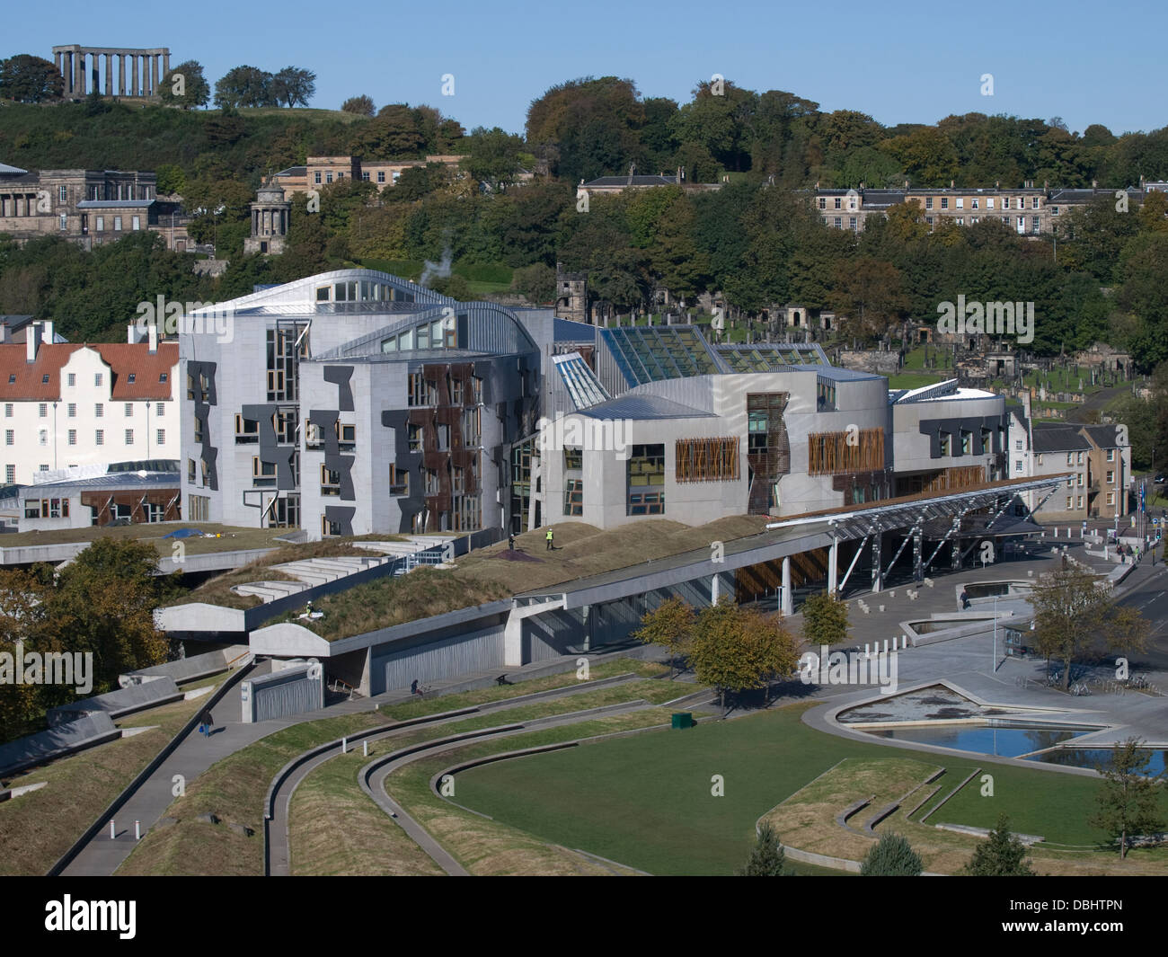 Edificio del Parlamento scozzese di Holyrood Foto Stock