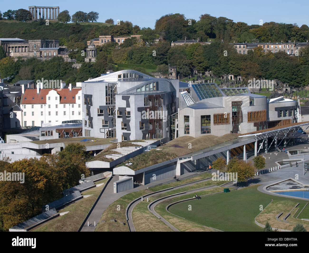 Edificio del Parlamento scozzese di Holyrood Foto Stock