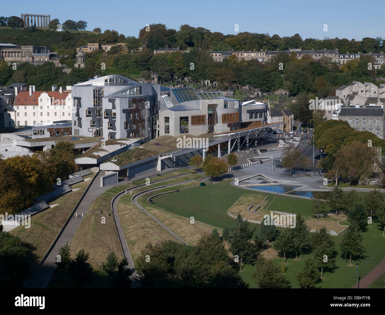 Edificio del Parlamento scozzese di Holyrood Foto Stock