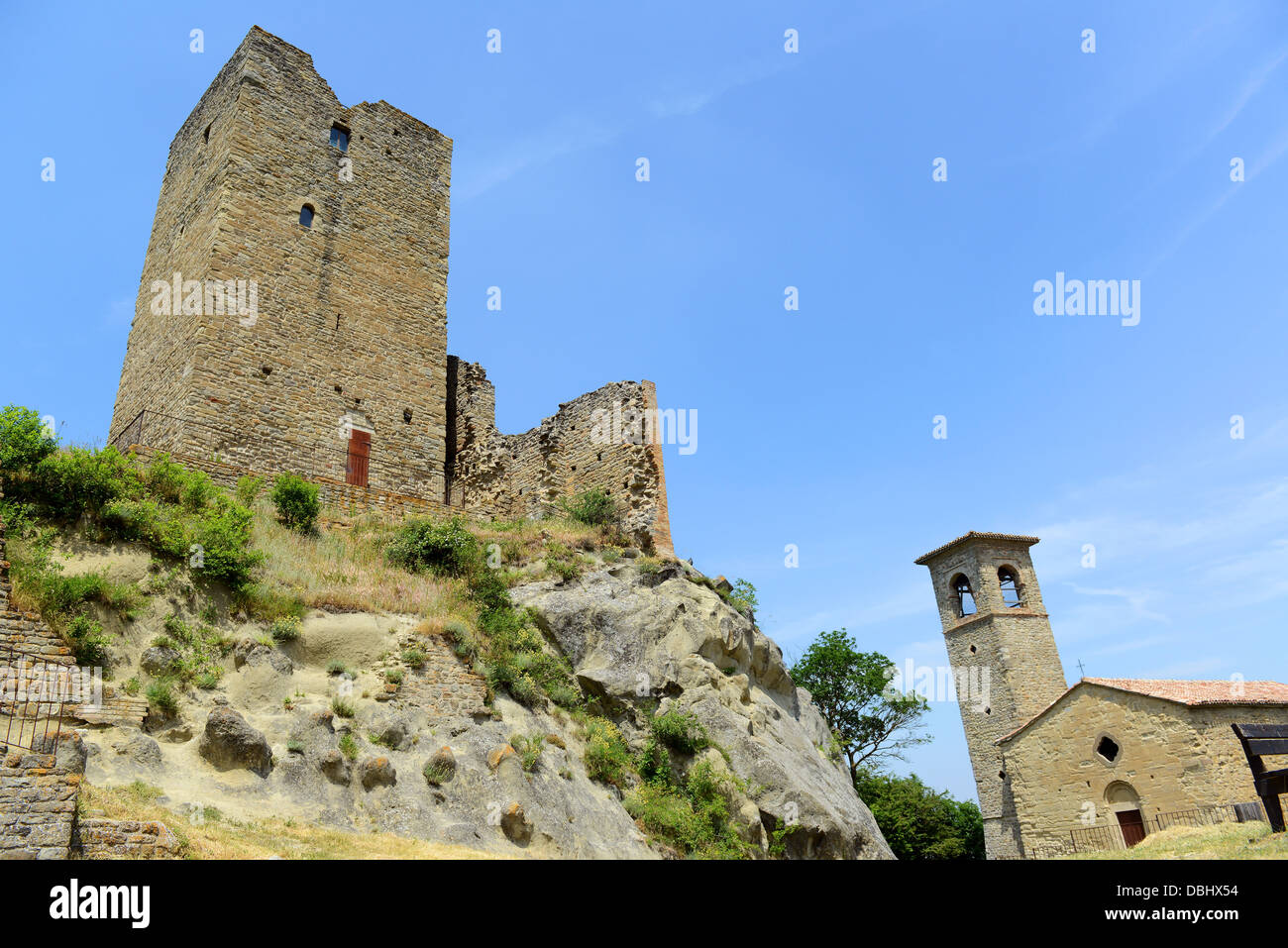 Il castello di Carpineti in Matilde di Canossa passeggiate in Reggio Emilia colline in Italia la Regione Emilia Romagna Foto Stock