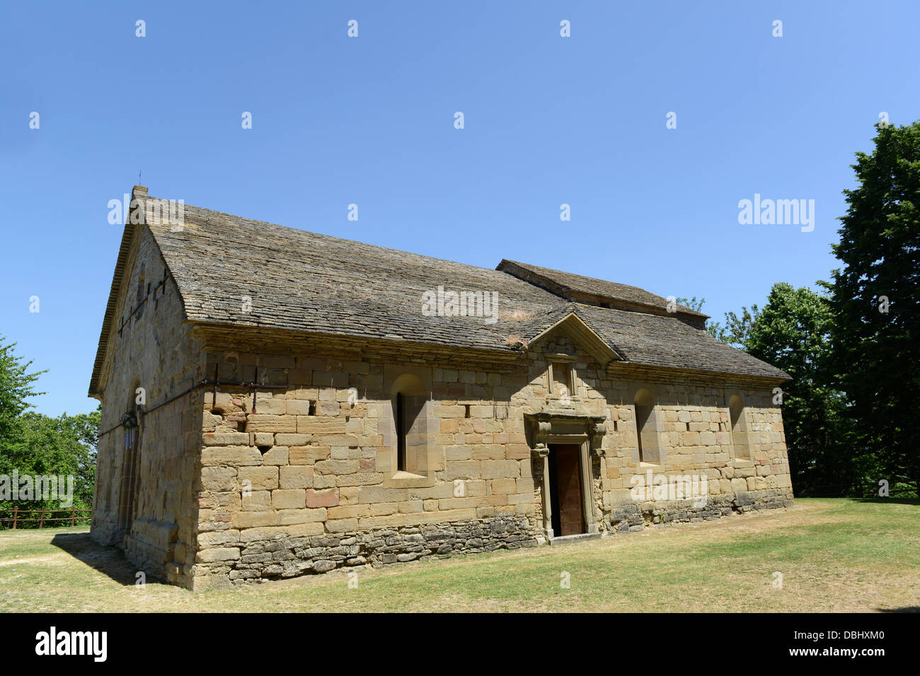 La chiesa di Santa Maria Assunta a Toano Italia il Matilde di Canossa passeggiate Reggio Emilia hills in Emilia Romagna Foto Stock