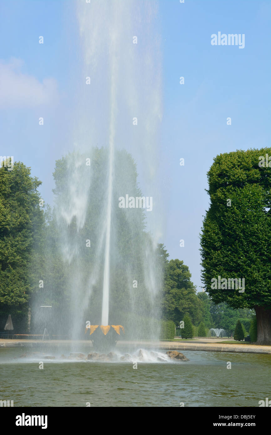 Giardini reali di Herrenhausen sono uno dei più illustri barocco giardini formali dell'Europa Foto Stock