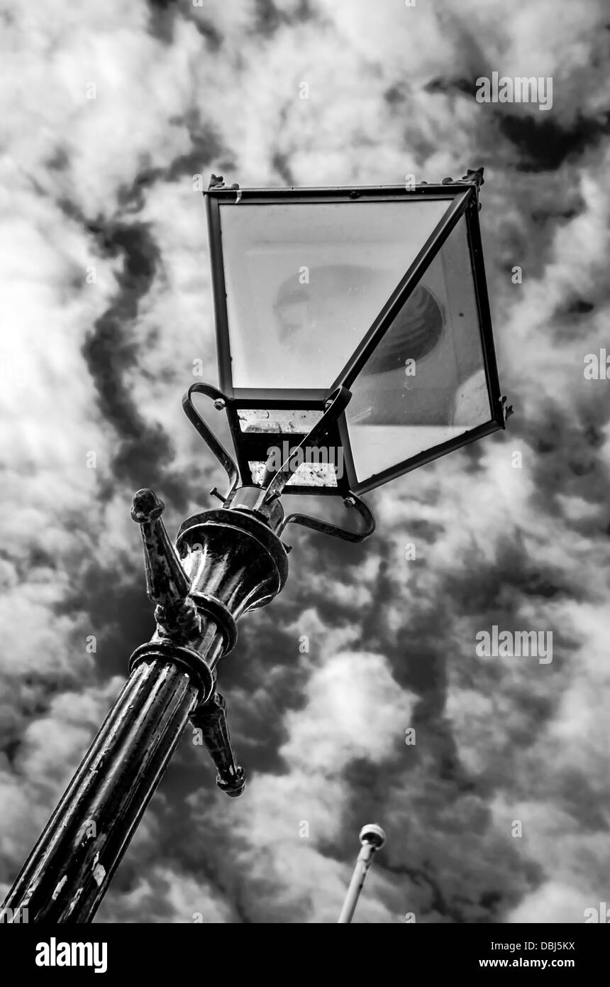 Bianco e Nero lampada in West Sussex Foto Stock