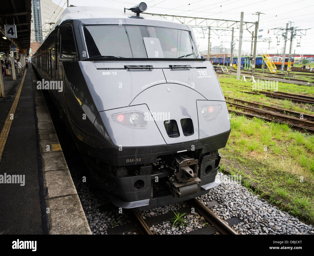 Kamome Treno Express da Fukuoka a Nagasaki Foto Stock