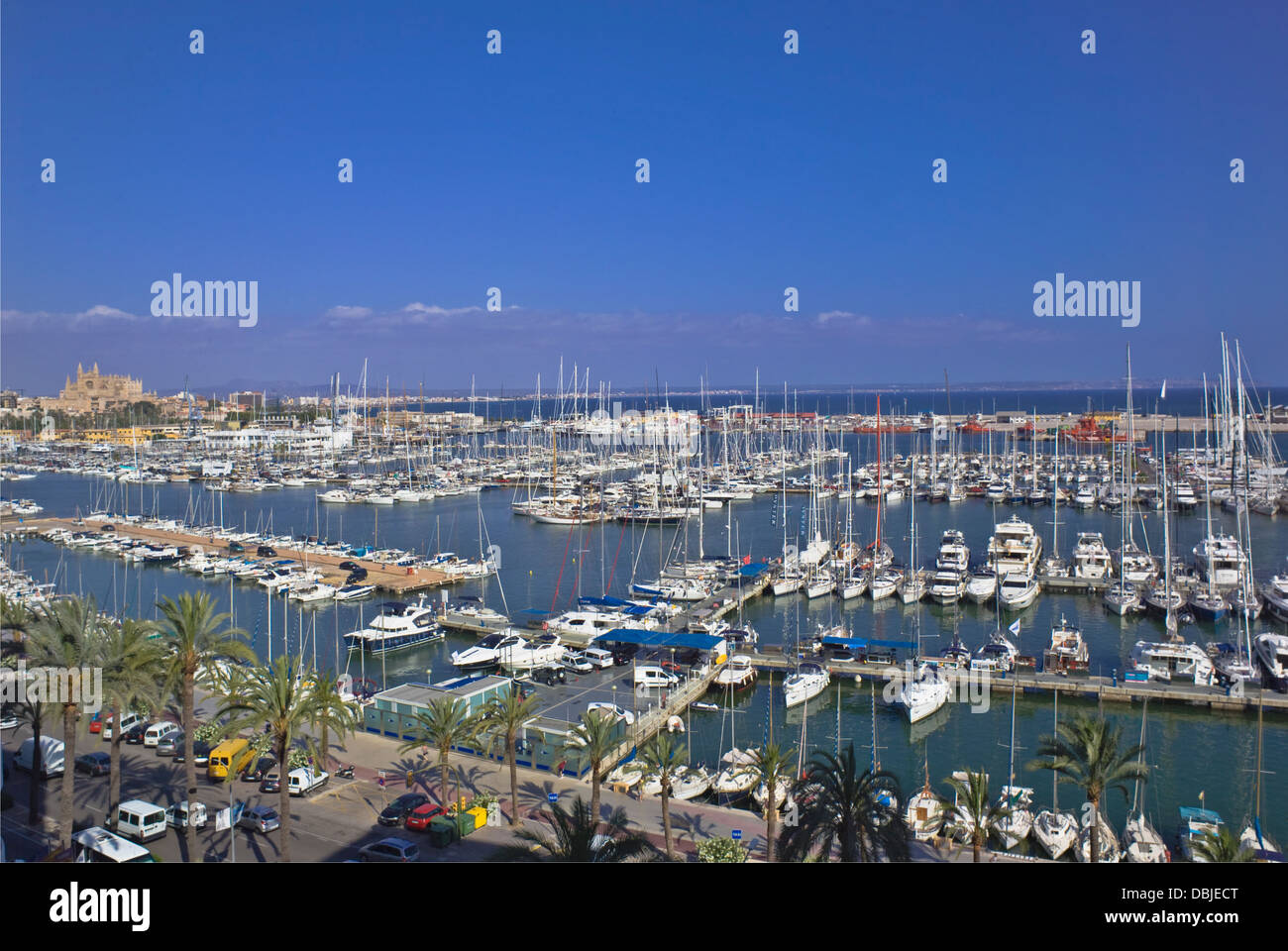 Marina Ormeggi, Palma de Mallorca Foto Stock
