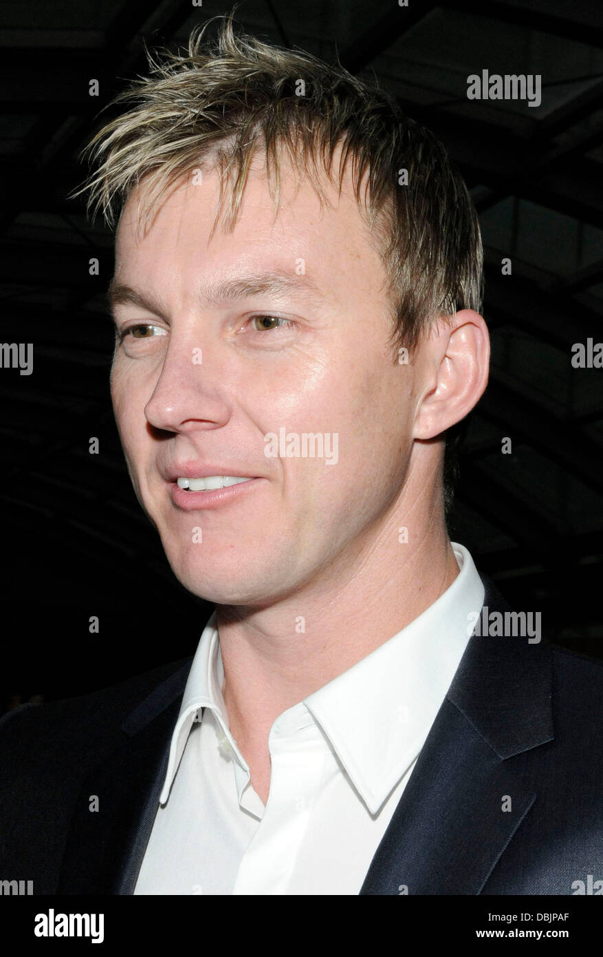 Brett Lee International India Film Academy di IIFA 2011 Toronto - IIRA rocce all'Heritage Court - arrivi a Toronto in Canada - 24.06.11 Foto Stock