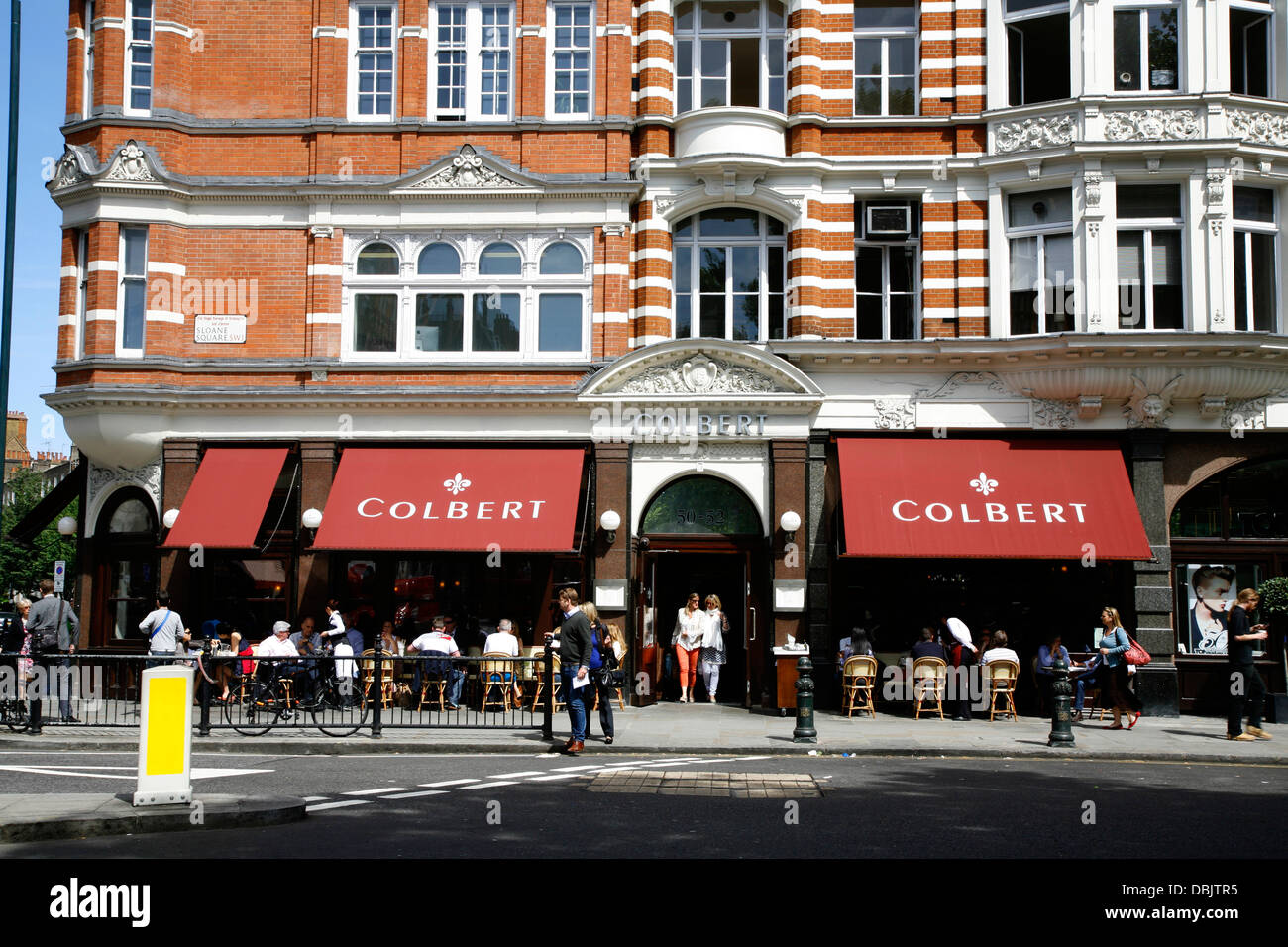 Il cafe ristorante Colbert su Sloane Square, London, Regno Unito Foto Stock