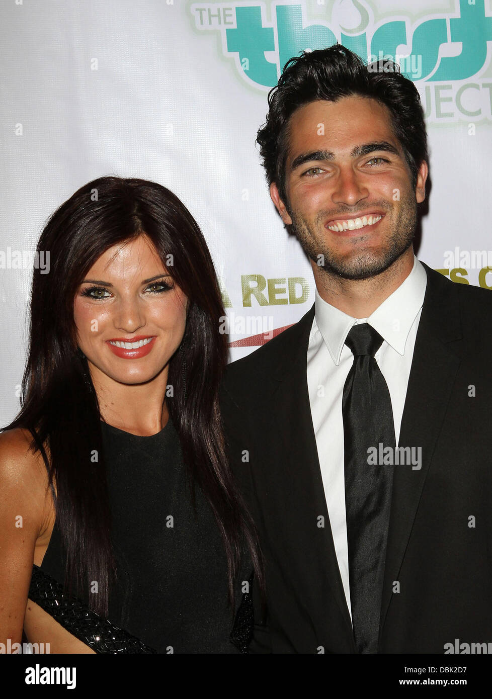 Rachele Brooke Smith (L) e Tyler Hoechlin la seconda annua sete gala tenutosi presso il Beverly Hilton Hotel - Gli arrivi di Beverly Hills, la California - 28.06.11 Foto Stock