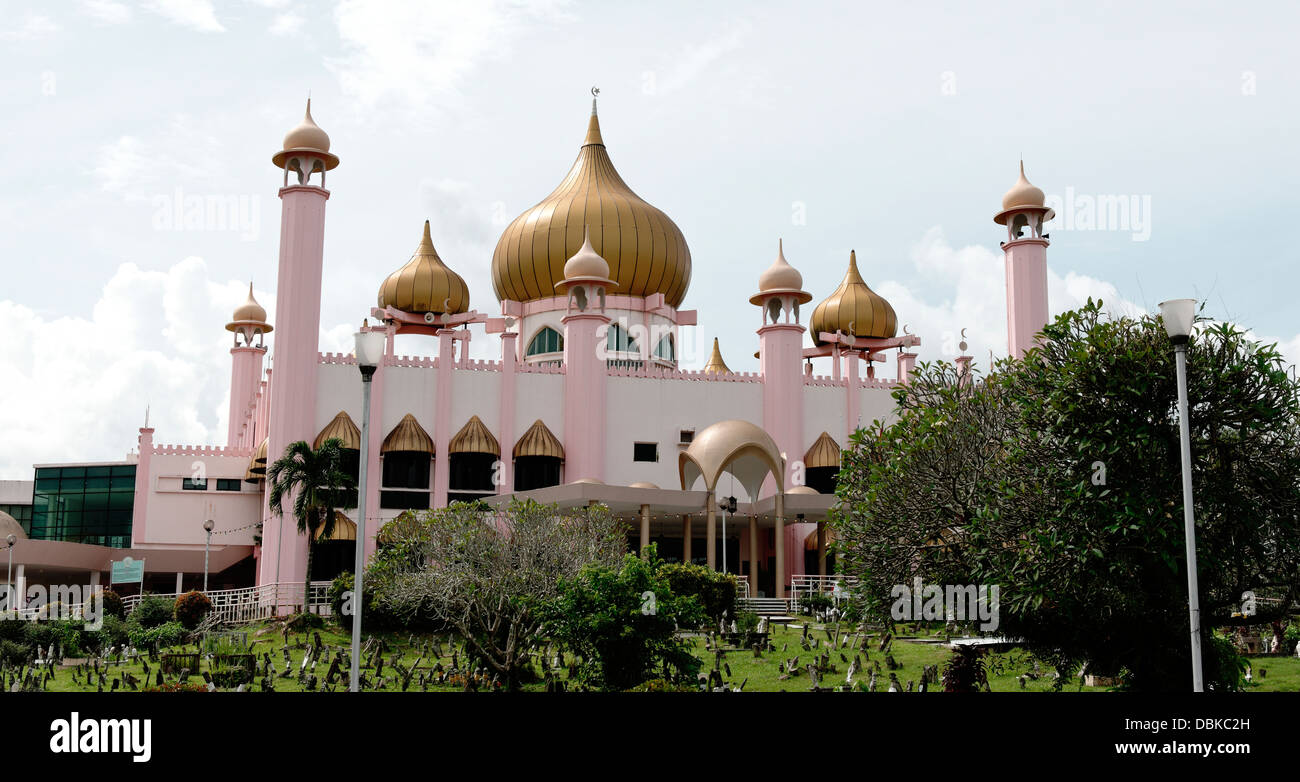 Masjid Bahagian, Kuching moschea divisionale, Sarawak, Malaysia Foto Stock