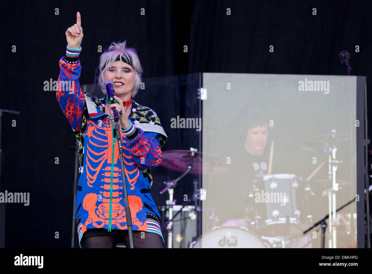 Deborah Harry, aka Debbie Harry, di Blondie Festival Optimus viva in Alges - Giorno 1 ALGES, Portogallo - 06.07.11 Foto Stock