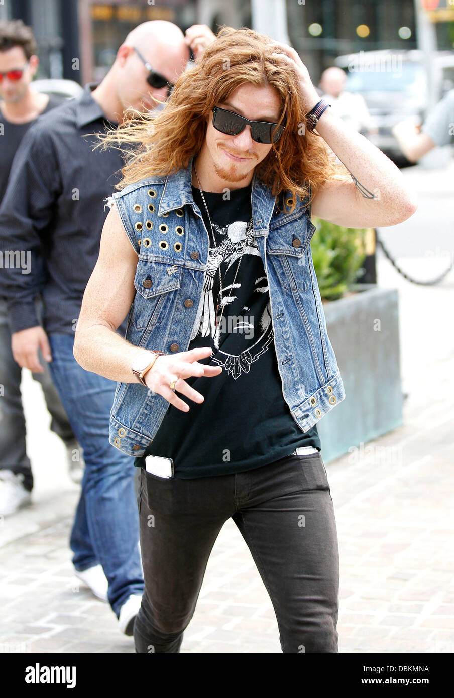 Shaun White a spasso per New York City New York, Stati Uniti d'America - 07.07.11 Foto Stock