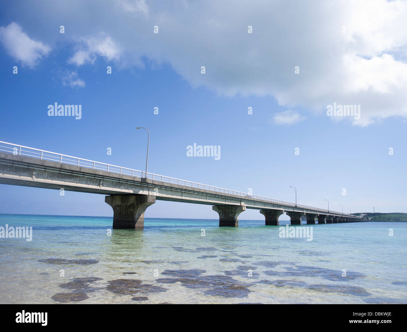 Kurima grande Bridge - Miyako isola, a Okinawa, Giappone Foto Stock