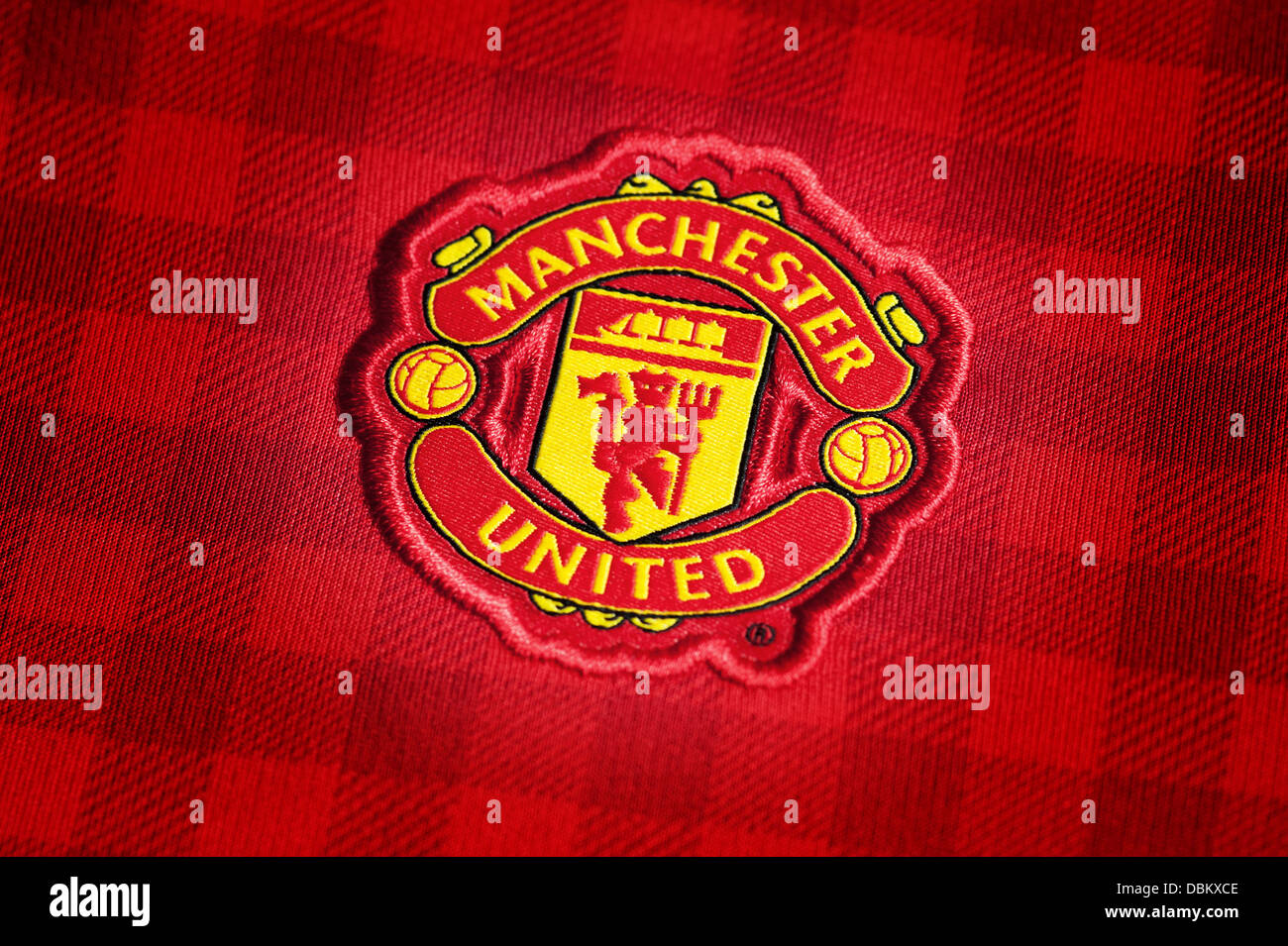 Il Manchester United Football Club Crest Foto Stock