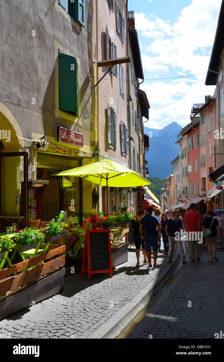Briançon Hautes-Alpes dipartimento Provence-Alpes-Côte d'Azur fortemente città fortificata costruita da Vauban Francia Foto Stock
