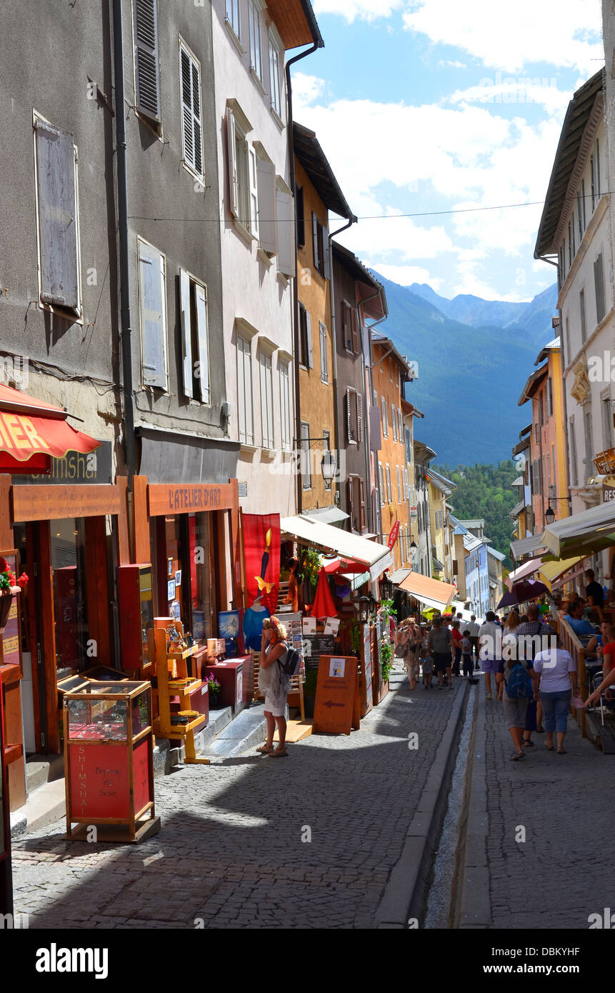 Briançon Hautes-Alpes dipartimento Provence-Alpes-Côte d'Azur fortemente città fortificata costruita da Vauban Francia Foto Stock