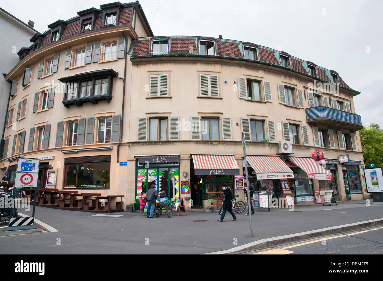 Semi-round home del progetto originale, Losanna, Svizzera, Europa Foto Stock