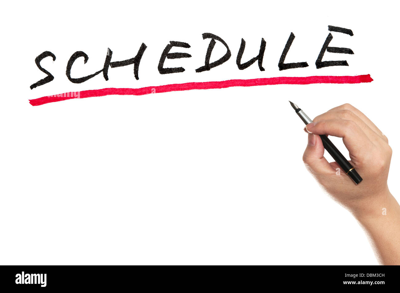 La scrittura a mano programmare word su una lavagna bianca Foto Stock