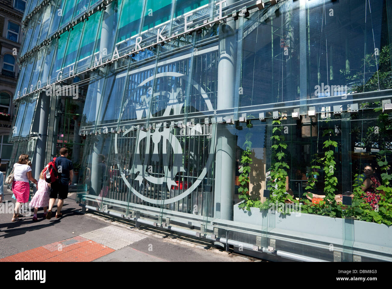 Nuovo Mercato Sala d'ingresso al mercato di Borough, Londra Foto Stock