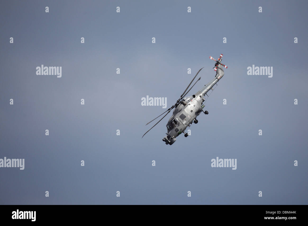 La Royal Navy Westland Lynx HMA8 elicottero al 2013 Sunderland Airshow internazionale. Foto Stock