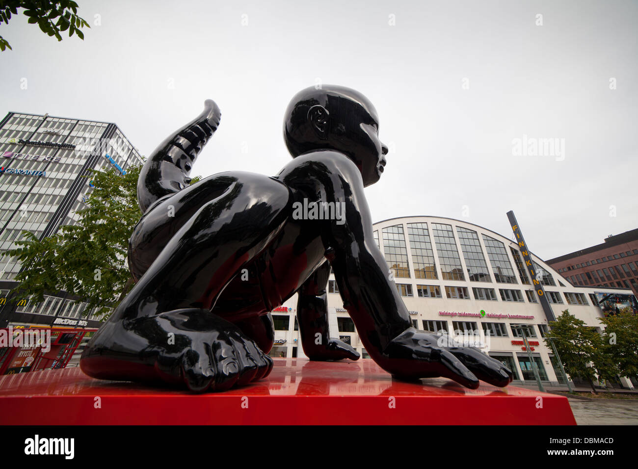 Arte Scultura gruppo AES+F, Angels-Demons №3 a Helsinki in Finlandia, 25.07.2013 Foto Stock