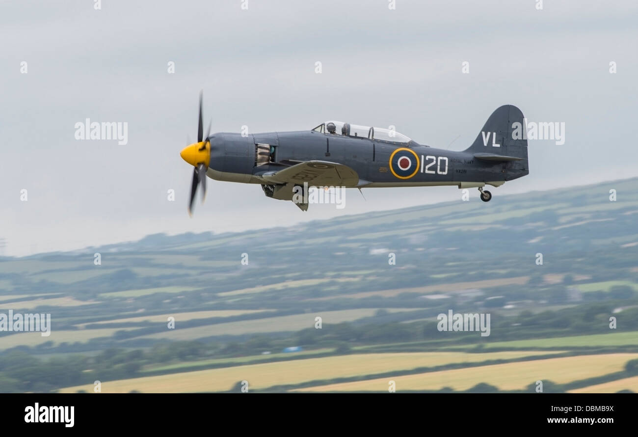 Royal Navy volo storico Hawker Sea Fury (c) Bob Sharples/Alamy Foto Stock