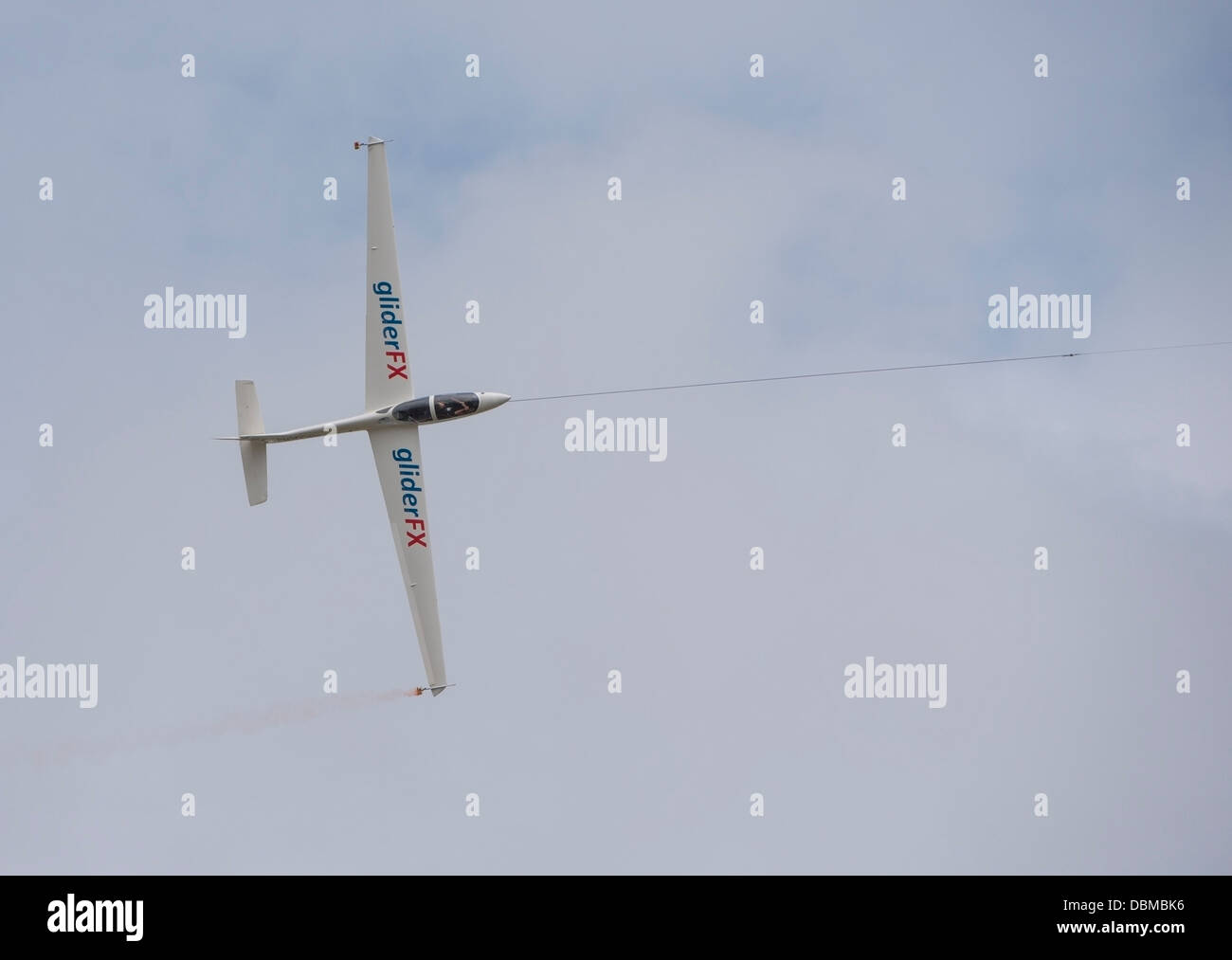 Aliante FX/Aerobility esegue una superba flying display (c) Bob Sharples/Alamy Foto Stock