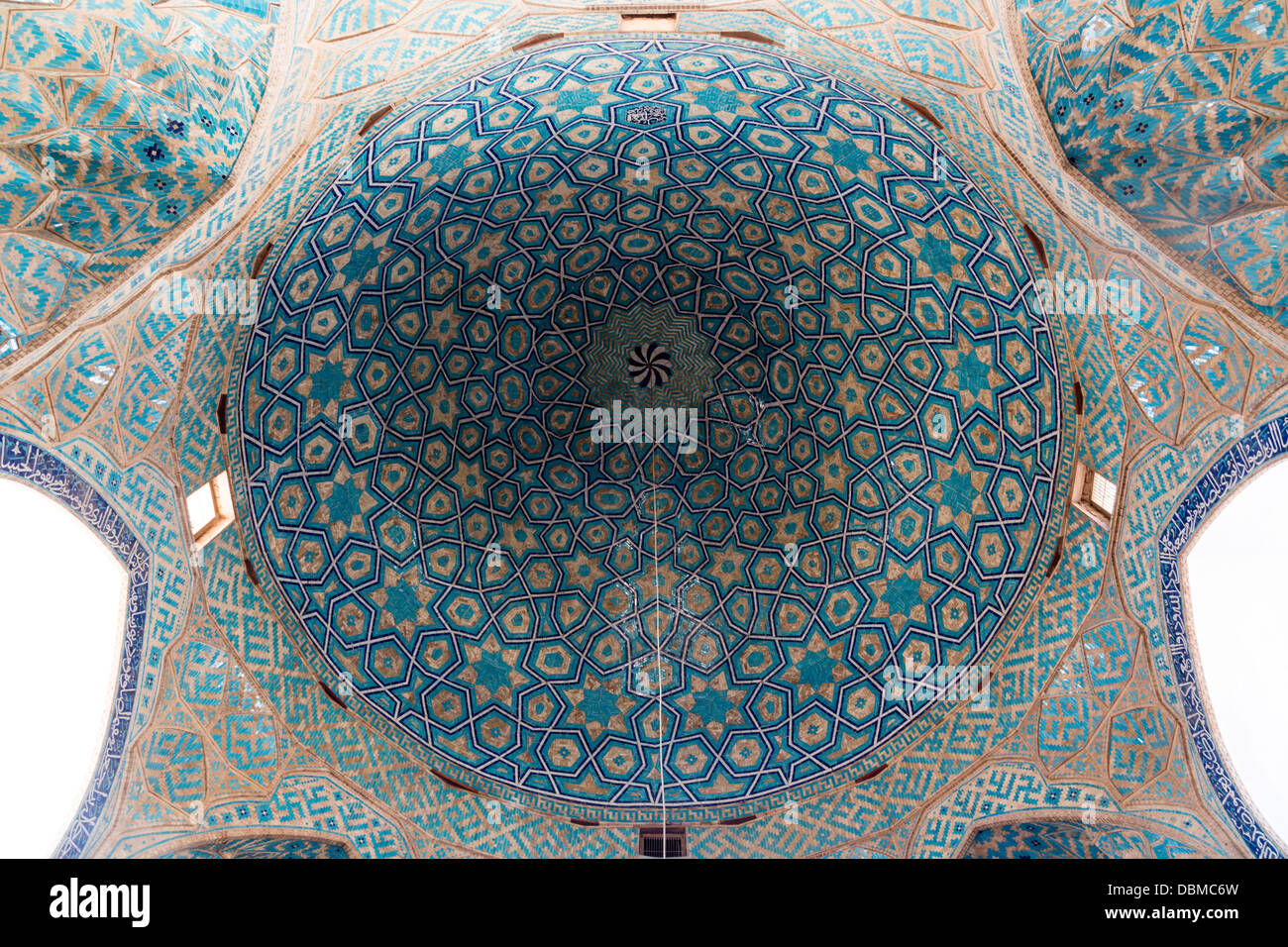 Cupola della Moschea del Venerdì, Yazd, Iran Foto Stock