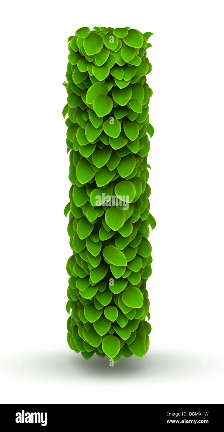 Lascia font letter l lettere minuscole Foto Stock