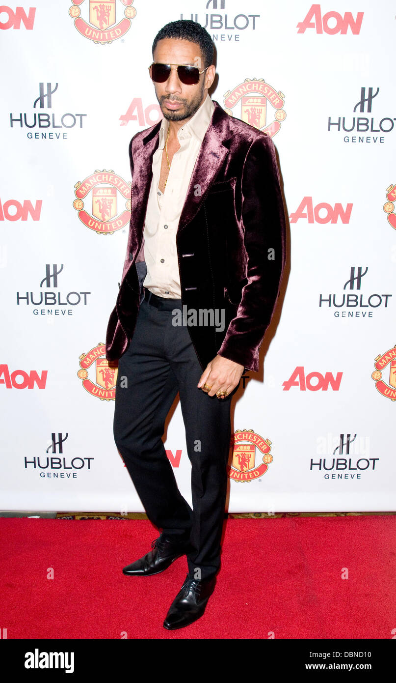 Ryan Leslie Hublot "arte di fusione" Sfilata di moda con il sir Alex Ferguson e il Manchester United - Arrivi New York City, Stati Uniti d'America - 25.07.11 Foto Stock