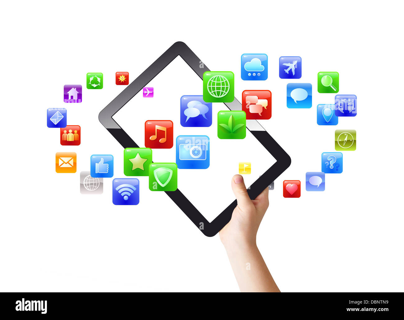 Apps & pad Foto Stock