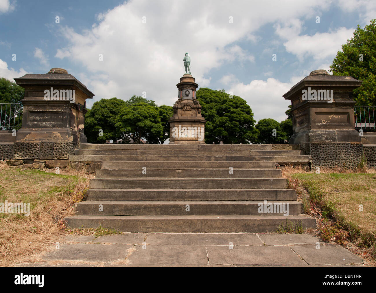 Statua commemorativa di soldati uccisi nella guerra boera, Foto Stock