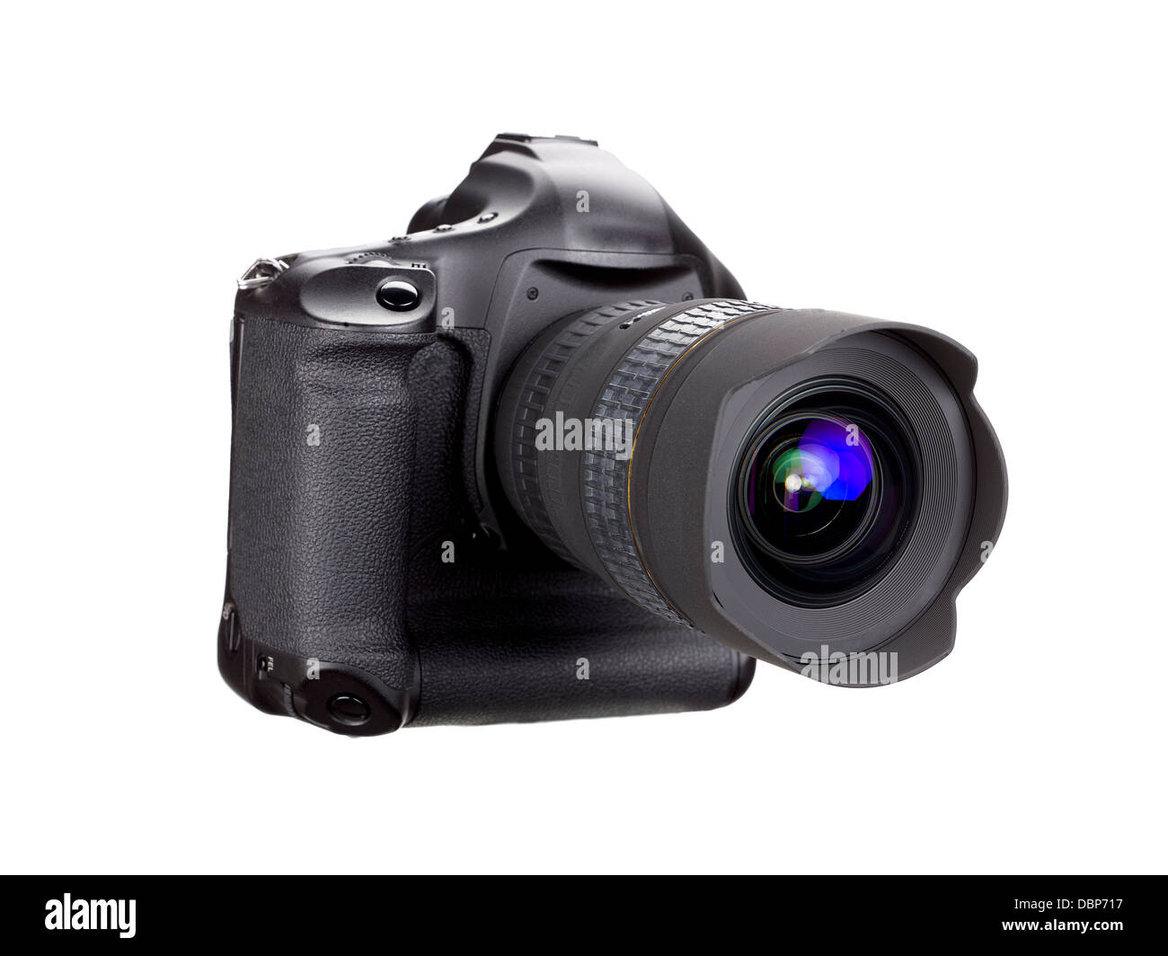 Fotocamera digitale con obiettivo montato Foto Stock