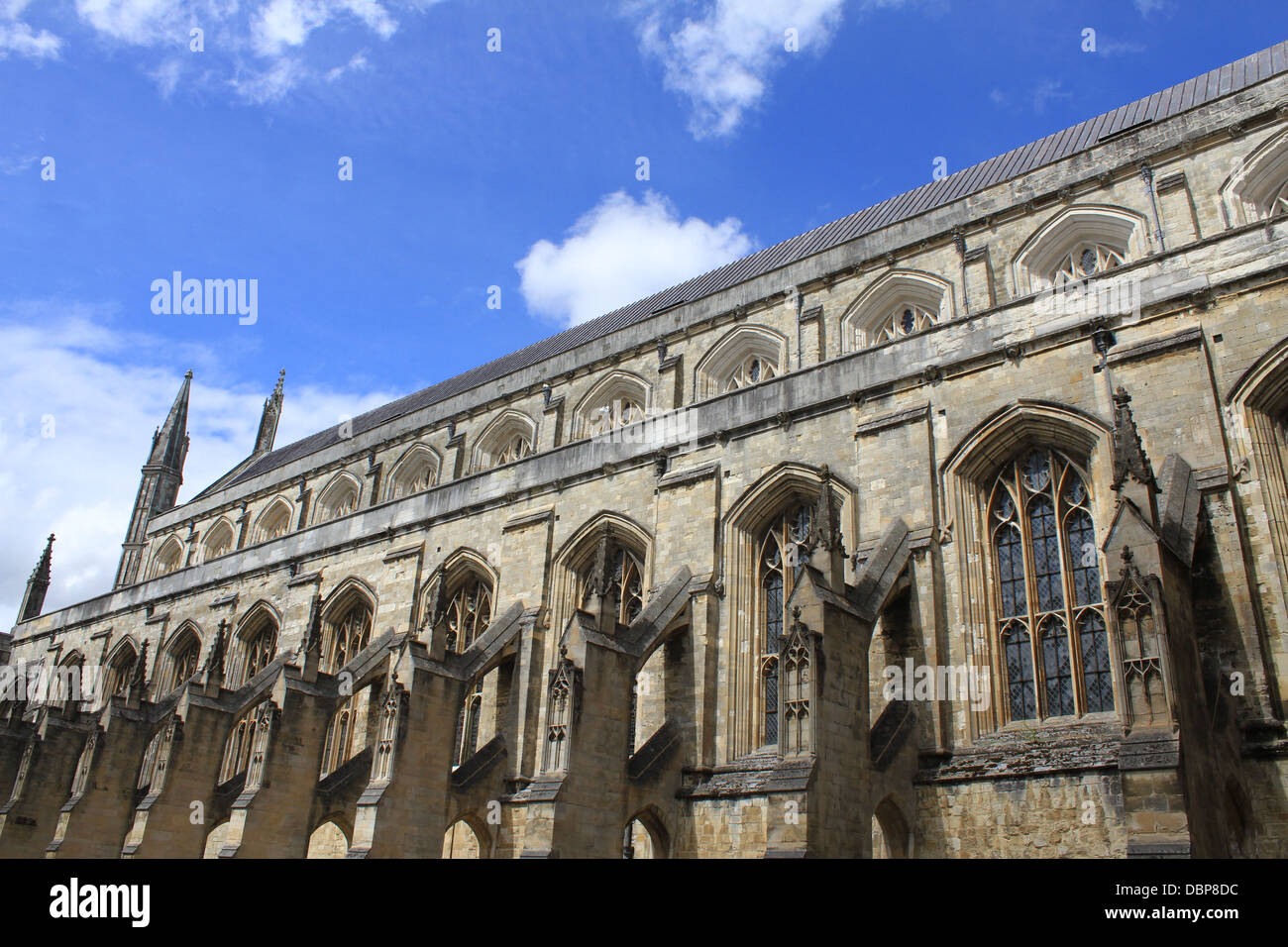 La Cattedrale di Winchester, Inghilterra. Foto Stock