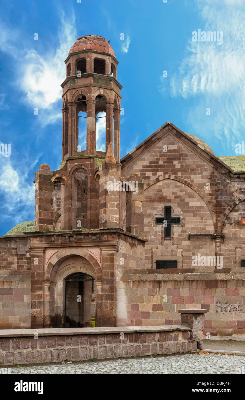 Ovaoren Chiesa Ortodossa (St. Theodoros Trion chiesa), Cappadocia, Anatolia, Turchia, Asia Minore, Eurasia Foto Stock