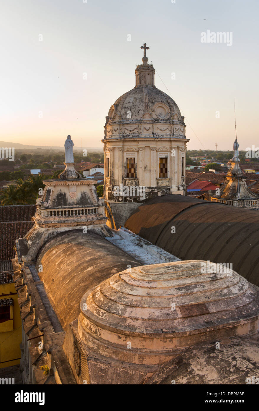 Vista dalla Merced torre campanaria in Granada, Nicaragua america centrale Foto Stock