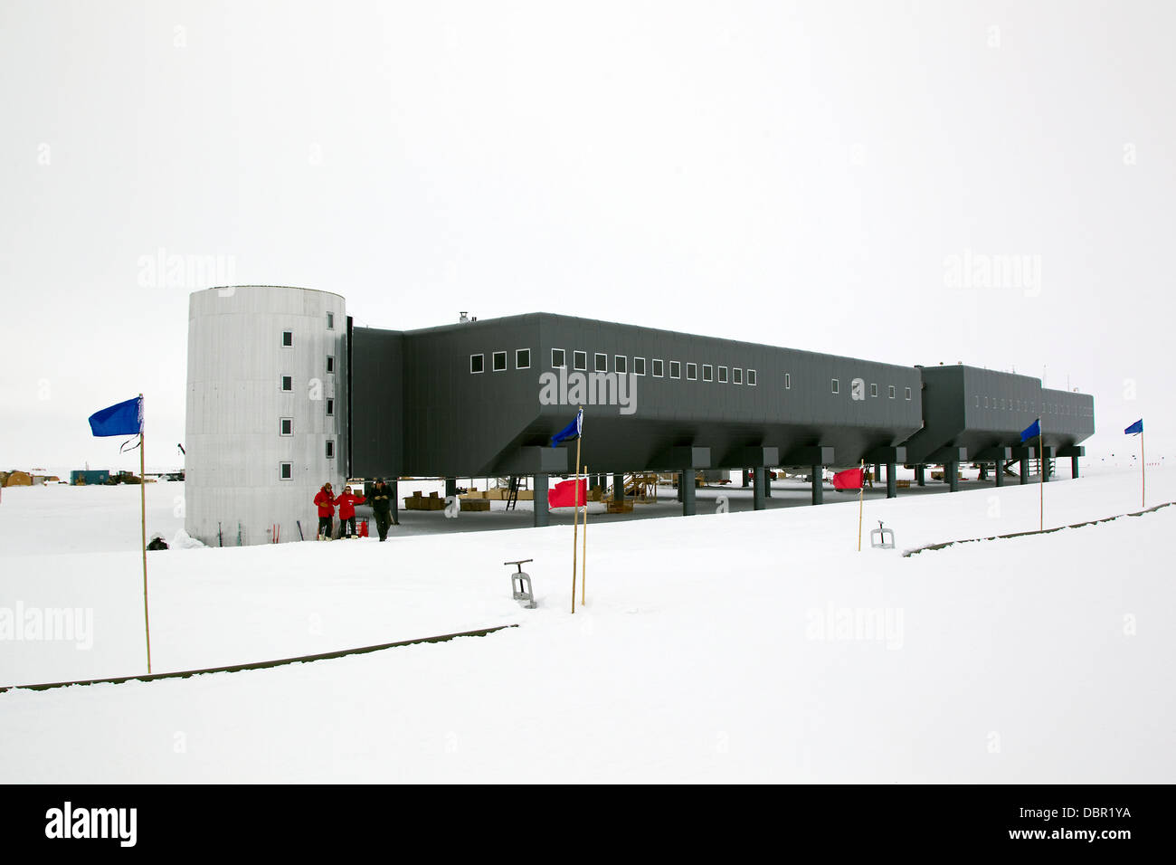 Amundsen-Scott Polo Sud Stazione, American ricerca scientifica stazione, Polo Sud Antartide Foto Stock