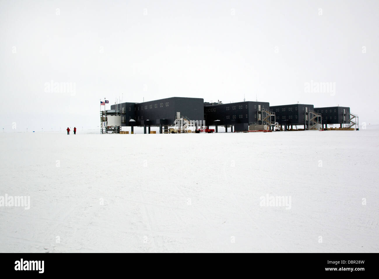 Amundsen-Scott Polo Sud Stazione, American ricerca scientifica stazione, Polo Sud Antartide Foto Stock