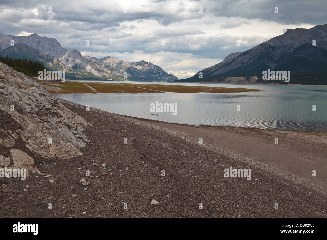 Appartamenti Lago dietro il Big Horn Dam, Alberta Foto Stock