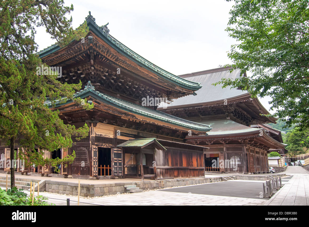 Antichi templi interamente di legno a Kamakura Foto Stock